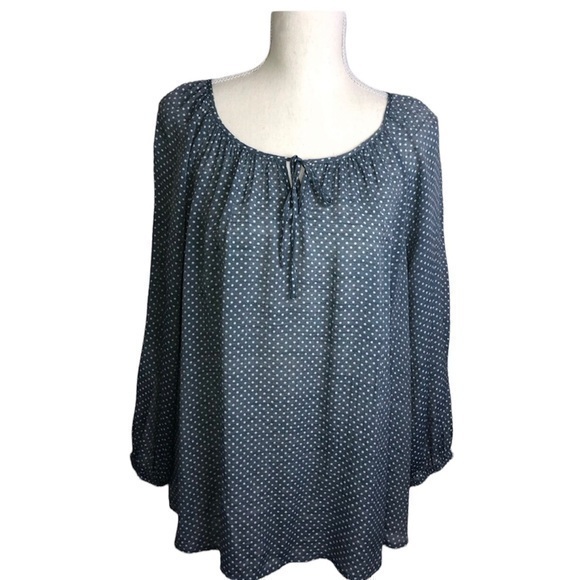 Fred David Tops - Fred David polk a dot Blouse